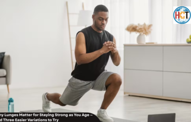 Why Lunges Matter for Staying Strong as You Age — and Three Easier Variations to Try Maintaining strength throughout life involves more than simply building muscle. According to physiotherapist and osteoarthritis specialist Alyssa Kuhn DPT, one often-overlooked component of long-term physical strength is the ability to generate force with each leg independently. Why Single-Leg Strength Matters Single-leg exercises can play an important role in maintaining balance, stability and functional movement as people age. Kuhn has highlighted the importance of unilateral strengthening, warning that consistently neglecting one-leg exercises may contribute to muscle imbalances, reduced balance and discomfort during everyday activities. Walking, climbing stairs and participating in sports all require the body to repeatedly shift weight from one leg to the other. Developing strength on each side can therefore help support these movements while addressing differences between the legs. Kuhn particularly recommends paying attention to situations in which one leg feels noticeably stronger than the other. Building individual leg strength can help improve overall movement quality while encouraging more balanced muscular development. Research also supports the value of unilateral training. A systematic review and meta-analysis published earlier this year in BMC Sports Science, Medicine and Rehabilitation found that single-leg training was more effective for improving single-leg strength than bilateral exercises performed with both legs simultaneously. Why Lunges Stand Out Among single-leg movements, lunges are one of Kuhn’s preferred exercises. She describes them as a highly effective lower-body movement that can benefit people across different age groups. Lunges challenge the legs individually while also requiring balance, coordination and control. These qualities make them particularly relevant to functional strength, where the ability to stabilize the body and move confidently is just as important as raw muscle power. However, traditional lunges can be challenging for beginners, older adults or people who are returning to exercise. Easier variations can provide many of the same movement benefits while allowing individuals to build strength progressively. Three Easier Variations to Try Supported lunges: Holding onto a sturdy surface can provide additional balance and confidence while practicing the movement. Reverse lunges: Stepping backward rather than forward can make the movement easier to control and may reduce stress on the front leg. Split squats: Keeping the feet stationary removes the stepping component, allowing greater focus on strength, stability and technique. For those looking to maintain strength with age, incorporating manageable single-leg exercises such as these can be a practical way to support balance, mobility and everyday movement.